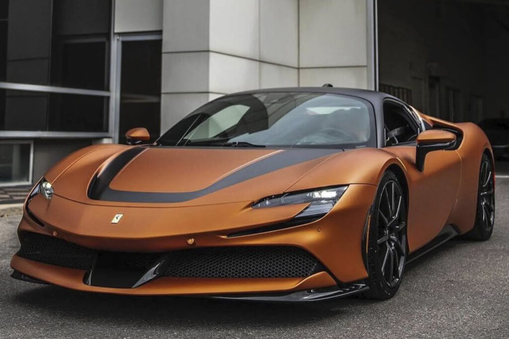 Ferrari SF90 Stradale Atomic Orange Opaco - 4Boss